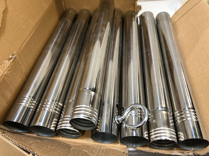 Photo 4 of  String Light Poles for Outside,Heavy Duty Pole----pole only