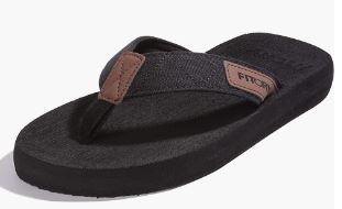 Photo 1 of FITORY Men's Flip-Flops, Thongs Sandals Comfort Slippers for Beach Size 9 --Minor Bend On Tip --
