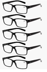Photo 1 of  Reading Glasses 5 Pairs Quality Readers Spring Hinge Glasses for Reading for Men and Women

