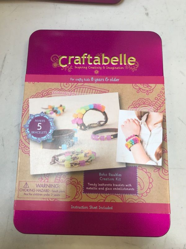 Photo 1 of Craftabelle – Boho Baubles Creation Kit – Bracelet Making Kit – 101pc Jewelry Set with Beads – DIY Jewelry Kits for Kids Aged 8 Years +
(FACTORY SEALED)