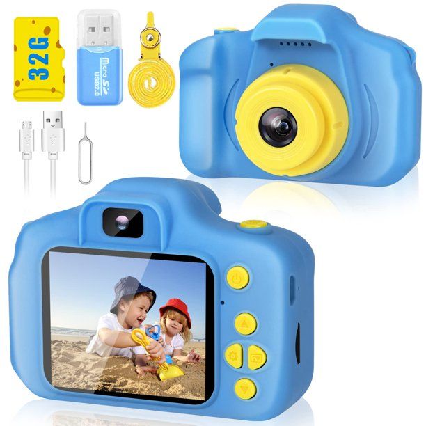 Photo 1 of &nbsp;Kids Camera Toys for Girls Camera for Kids Little Girls Digital Camera Toy Video Recorder for Girls Christmas Birthday Gifts for Girls 32GB SD Card 5 Fun Games(Blue)
