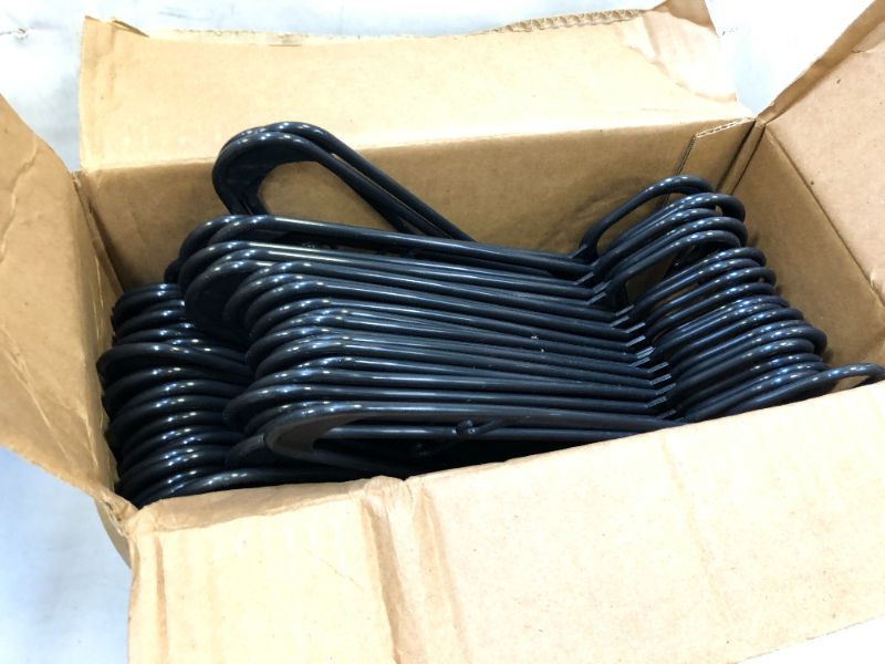 Photo 2 of 40pcs Plastic Hangers Black Color 