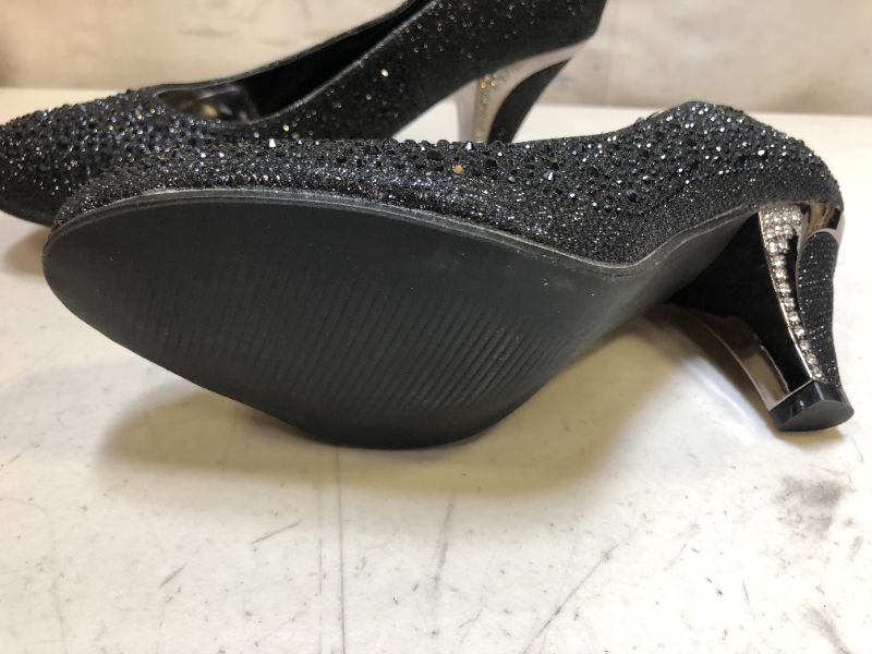 Photo 3 of Black Sparkle heels size 9
