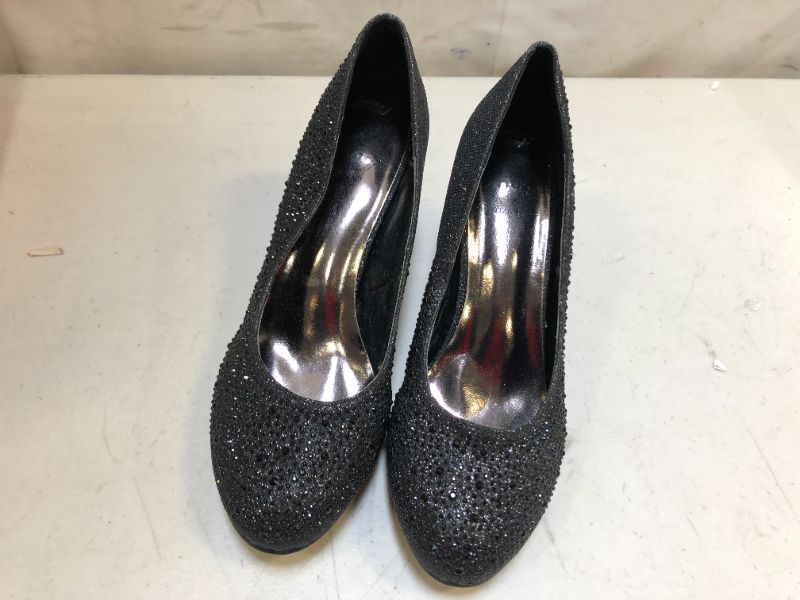 Photo 4 of Black Sparkle heels size 9
