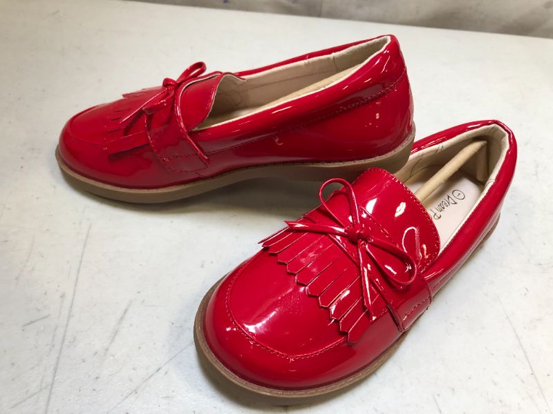 Photo 2 of DREAM PAIRS Girls Dress Shoes Loafers Slip-on Shoes RED/PU Size 1 Little Kid   
