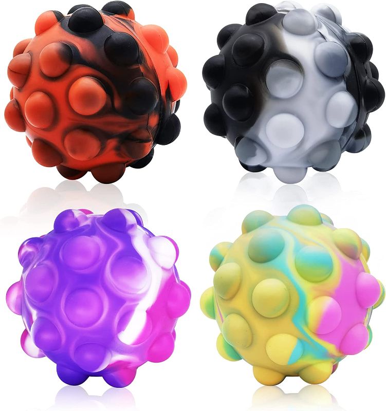 Photo 1 of 3D Pop Toy Fidget Squeeze Squishy Stress Balls with Popping Noises