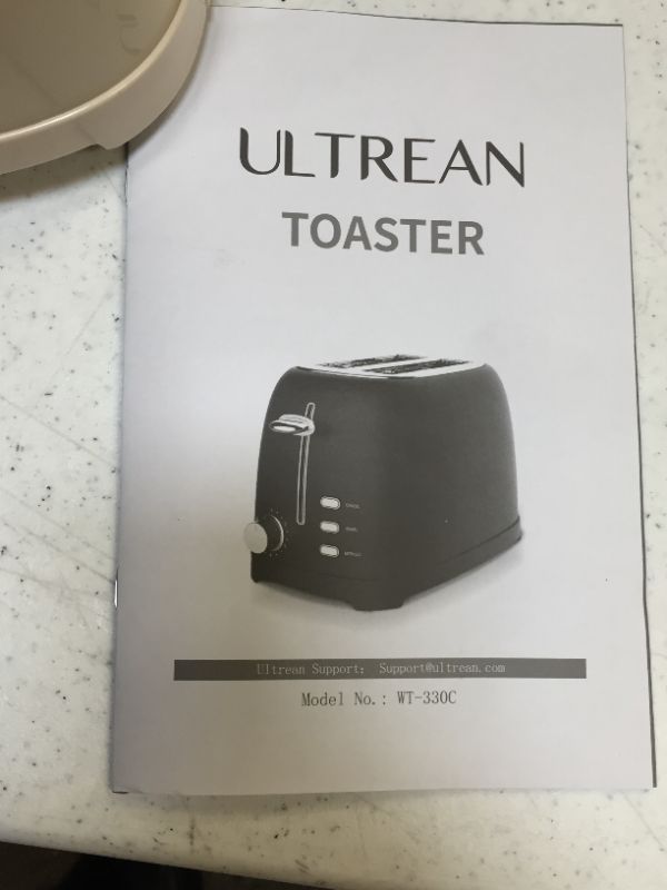 Photo 4 of Ultrean Toaster 2 Slice with Extra-Wide Slot, Retro Stainless Steel Toaster with Removable Crumb Tray, Small Toaster with 6 Browning Settings, Cancel, Bagel, Defrost Functions, 825 W, Cream
