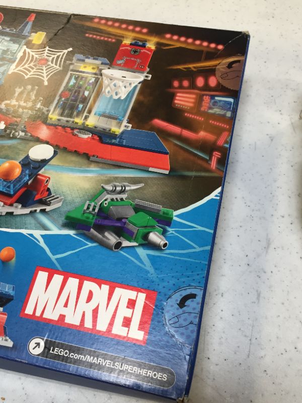 Photo 3 of LEGO Marvel Spider-Man Attack on The Spider Lair 76175 Cool Building Toy, Featuring The Spider-Man Headquarters; Includes Spider-Man, Green Goblin and Venom Minifigures, New 2021 (466 Pieces)
