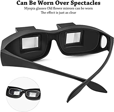 Photo 1 of Prism Glass Lazy Glasses for Reading While Laying Down, 90 Degree lgasses Mirror, Laying Down lgasses, Lazy Readers, Neck Back Shoulder Pain Strain Sore Relief, Watch TV in Bed, Weird Gifts
