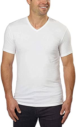 Photo 1 of Calvin Klein Cotton Stretch V-Neck, Classic Fit T-Shirt, Men's (3-pack) (White or Black)
Size: L