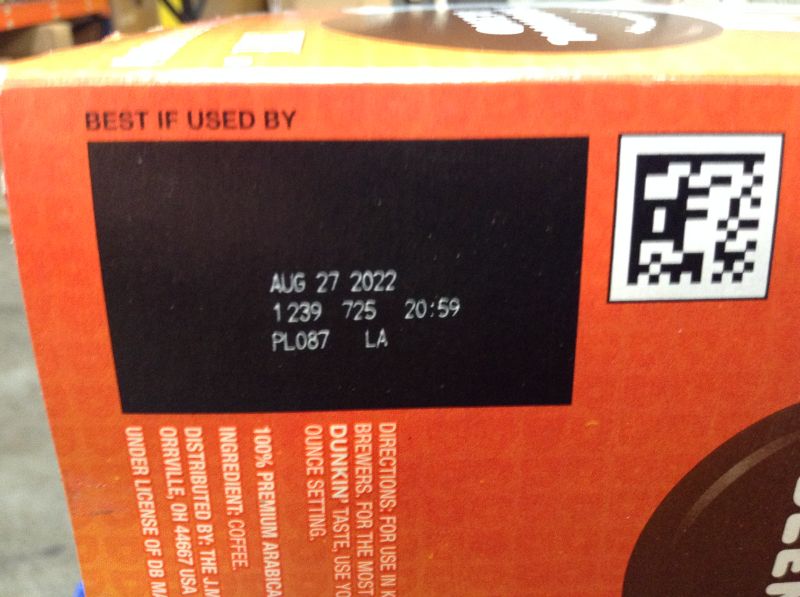 Photo 3 of Dunkin' Original Blend, Medium Roast, Keurig K-Cup Pods - 22ct
Best By: Aug 27, 2022