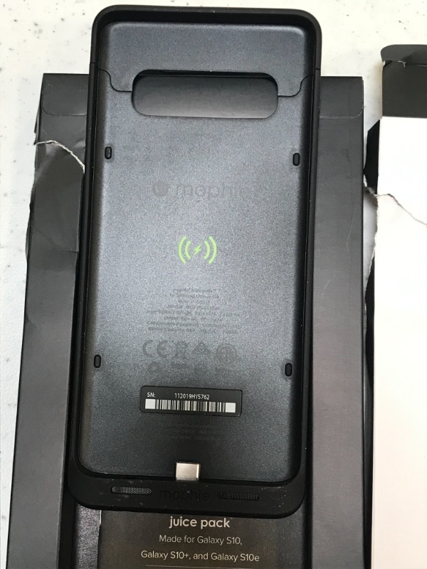 Photo 1 of mophie Juice Pack - Protective Battery Case for Samsung Galaxy S10e – Charging Case – Wireless Charging – High-Impact Protection
