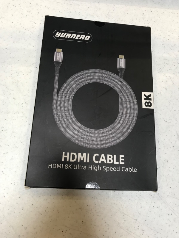 Photo 2 of HDMI 2.1 Cable 6.6FT, Yurnero 8K High Speed 48Gbps Ultra HD HDMI to HDMI Cable(8K@60Hz,4K@120Hz),HDMI Cord Supports 3D and Audio Return Channel,Compatible with Fire TV/PS5/PS4/PS3/PC
