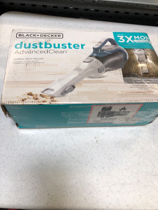 Photo 3 of BLACK+DECKER dustbuster AdvancedClean Cordless Handheld Vacuum (CHV1410L)
