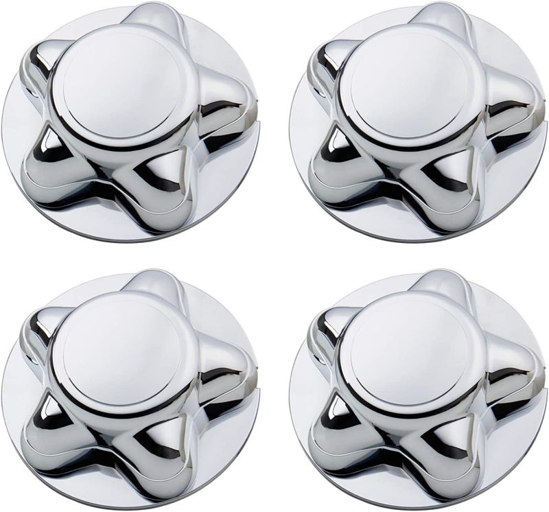 Photo 1 of B4B BANG 4 BUCK 4 Packs 7" Center Cap with 5-Lug Steel Wheel Chrome for Ford 1997-2003 F150 F-150 97-02 Expedition
