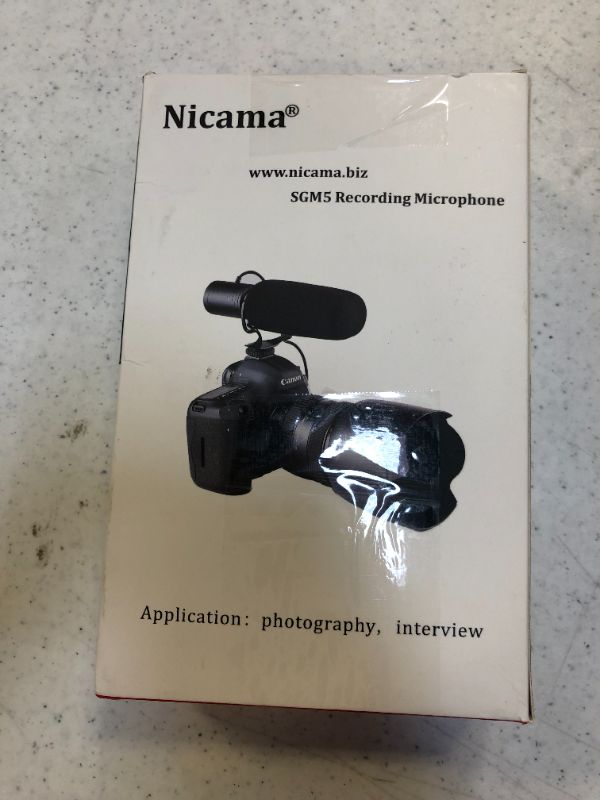 Photo 3 of Nicama SGM5 Cardioid Condenser Interview Microphone for DSLR Camera Nikon Canon Sony Mirrorless Camera DV Camcorder
