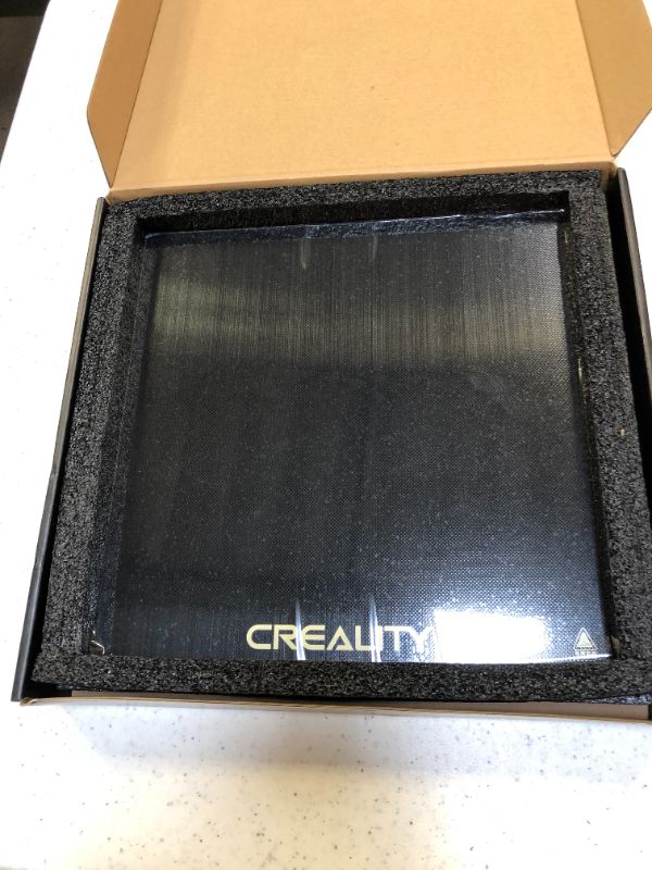 Photo 1 of Creality Original Ultra-Flexible Removable Magnetic 3D Printer Build Surface Heated Bed Cover for Ender 3/Ender 3 pro/Ender 5 3D Printer 10"x10"

