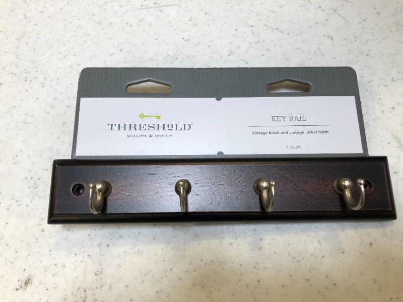 Photo 1 of 10" 3-Scroll Hook Rack -Vintage Black/Nickel - Threshold