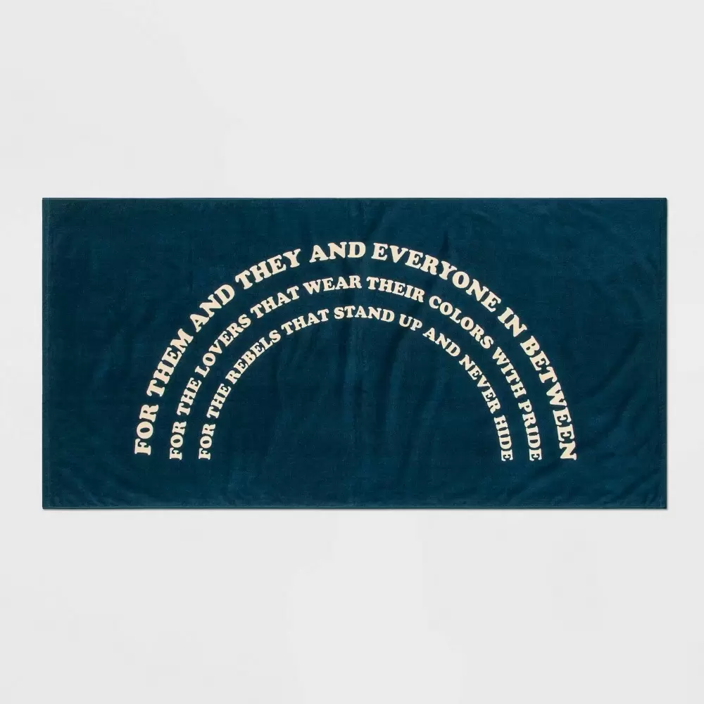 Photo 1 of Beach Towel Poem Blue - Pride

