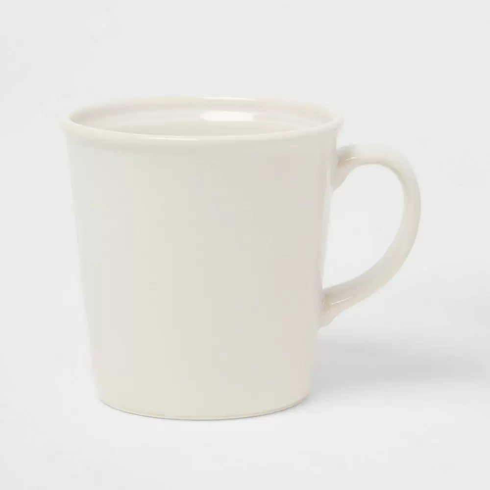 Photo 1 of 14oz Porcelain Woodbridge Mug White - Threshold (2 PACK)