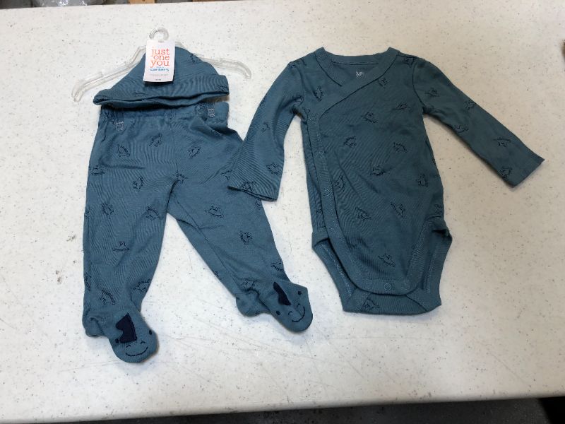 Photo 2 of Carter's Just One You ? Baby Boys' 3pc Dino Top & Bottom Set with Hat - Blue

