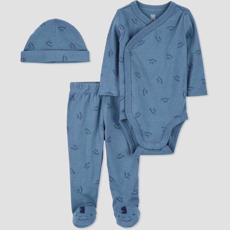 Photo 1 of Carter's Just One You ? Baby Boys' 3pc Dino Top & Bottom Set with Hat - Blue
