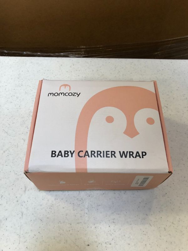 Photo 2 of Momcozy Baby Wrap Carrier Slings, Easy to Wear Infant Carrier Slings for Babies Girl and Boy, Adjustable Baby Carriers for Newborn up to 50 lbs, Grey
