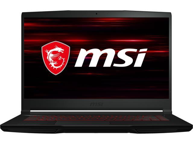 Photo 1 of MSI GF63 15.6" Gaming Laptop - Black (Intel Core I5-10500H/256GB SSD/8GB RAM/NVIDIA GeForce GTX1650)