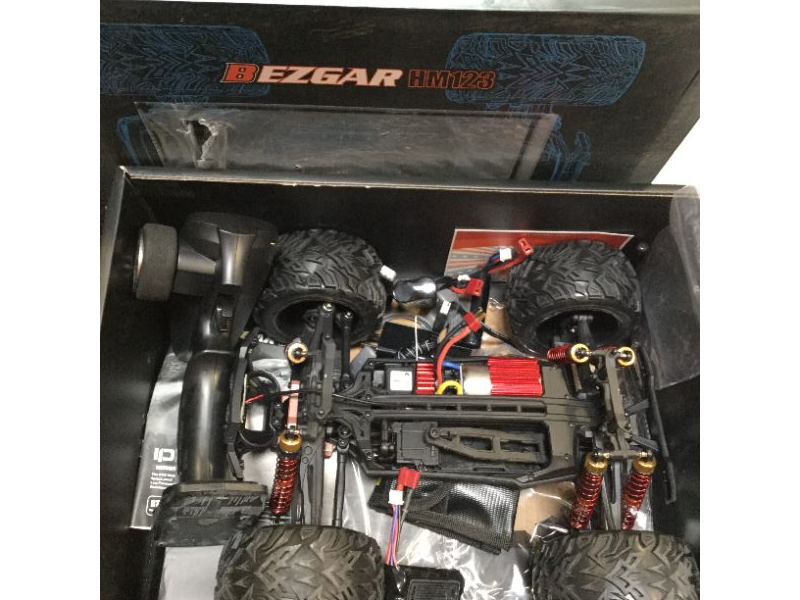 Photo 2 of BEZGAR HM123 Hobby Grade 1:12 Scale RC Trucks, 4WD High Speed 45 Km/h All Terrains Electric Toy Off Road RC Monster Truck Vehicle Car with Rechargeable Battery for Boys and Adults