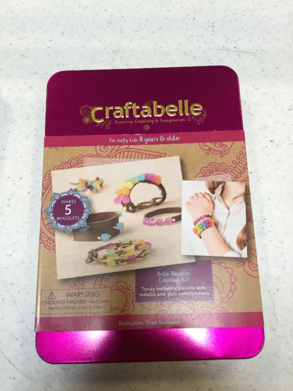 Photo 2 of Craftabelle – Boho Baubles Creation Kit – Bracelet Making Kit – 101pc Jewelry Set with Beads – DIY Jewelry Kits for Kids Aged 8 Years +