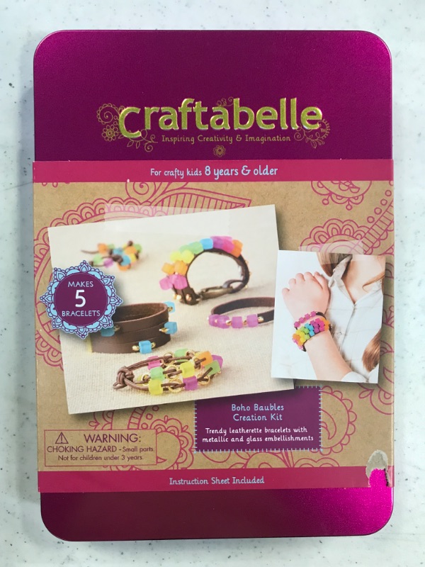 Photo 2 of Craftabelle – Boho Baubles Creation Kit – Bracelet Making Kit – 101pc Jewelry Set with Beads – DIY Jewelry Kits for Kids Aged 8 Years +
