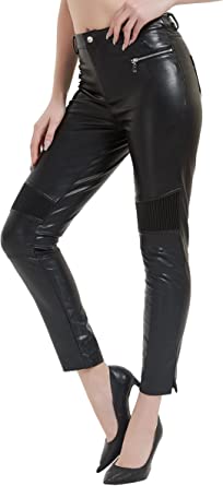 Photo 1 of Bellivera Faux Leather Leggings Women High Waisted Tights Stretchy Pleather Pants - XXL -