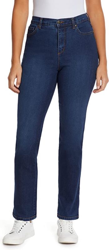 Photo 1 of Gloria Vanderbilt womens Amanda Classic High Rise Tapered Jeans, Scottsdale Wash, 18W Petite US