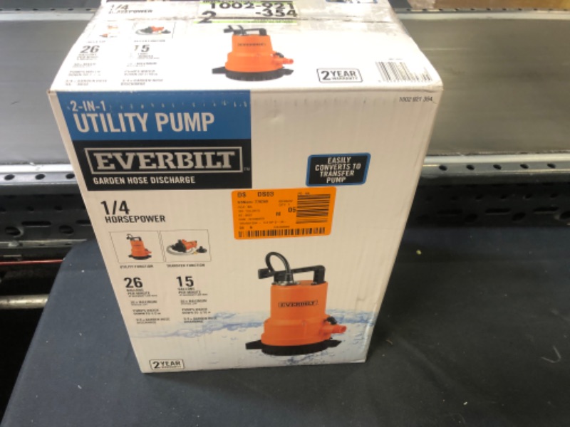 Photo 5 of 1/4 HP 2-in-1 Utility Pump
