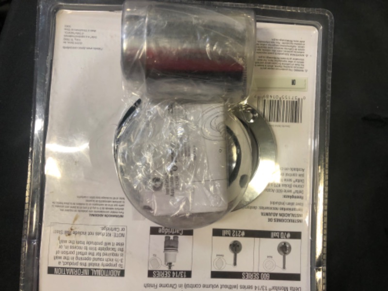 Photo 3 of 1-Handle Valve Trim Kit in Chrome for Delta Tub/Shower Faucets (Valve Not Included)
