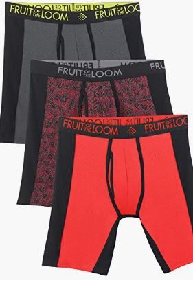 Photo 1 of Fruit of the Loom Men's Breathable Boxer Briefs (Regular & Big Man) - large 
