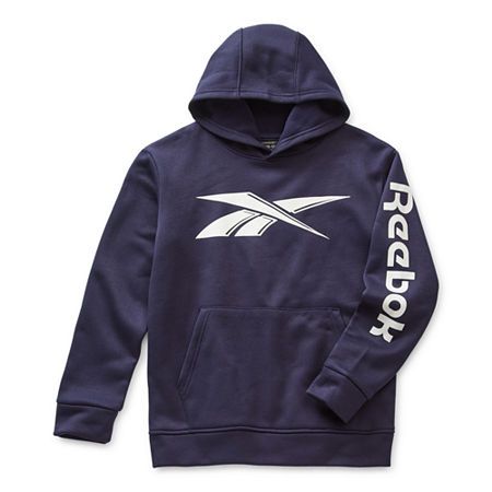 Photo 1 of Reebok Big Boys Fleece Hoodie, X-large (18-20) , Blue
