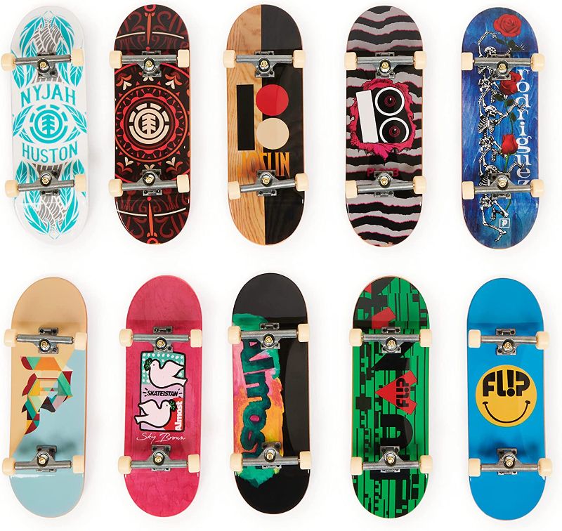 Photo 1 of TECH DECK, DLX Pro 10-Pack of Collectible Fingerboards, for Skate Lovers Age 6 and up
