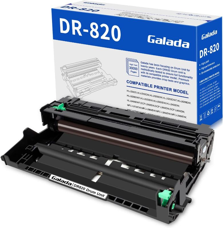 Photo 1 of Galada Compatible Drum Unit Replacement for Brother DR820 DR-820 for Brother HL-L6200DW HL-L6200DWT MFC-L5850DW MFC-L5900DW HL-L5200DW MFC-L5700DW MFC-L5800DW MFC-L6800DW Printer?Black,1 Pack?
