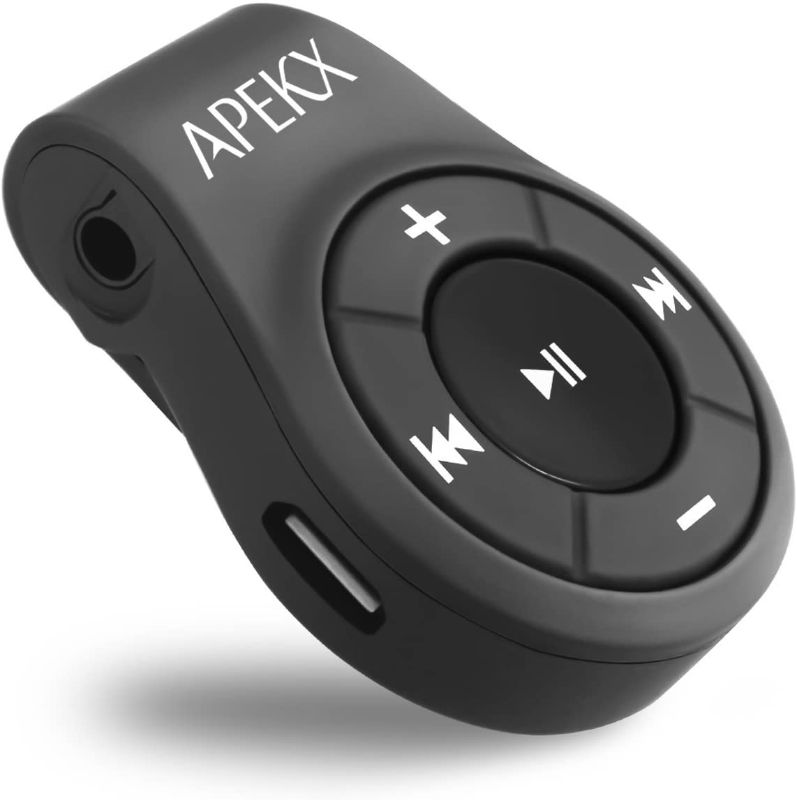 Photo 1 of APEKX Clip Bluetooth Audio Adapter for Headphones, Headset, Speaker, Wireless Receiver with MIC for Hands-Free Call and Music
