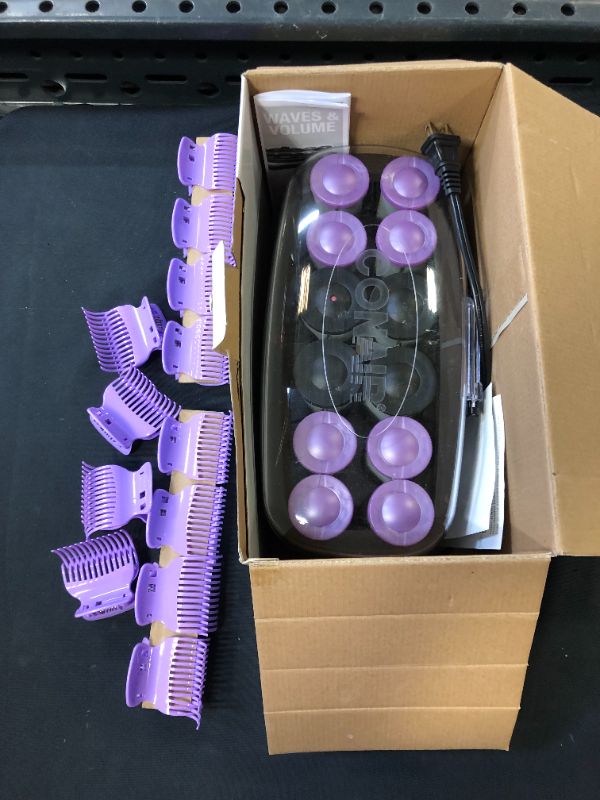 Photo 2 of Conair Jumbo and Super Jumbo Ceramic Hot Rollers, Bonus Super Clips Included (Amazon Exclusive)
