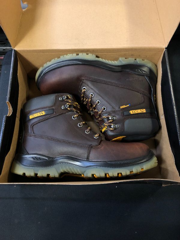 Photo 4 of DEWALT Men's Titanium Waterproof Work Boots - Steel Toe - Brown Size 10.5(W)
- used 