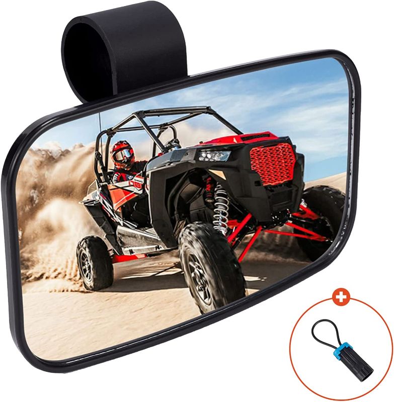 Photo 1 of Ranger Rear View Mirror, NAFOCI UTV Rear View Mirror Compatible with 2021 Polaris RZR PRO XP, Commander and Maverick X3, Viking, Rhino, Pioneer, Kubota RTV with Factory Present Drop Down Mounting Tab
