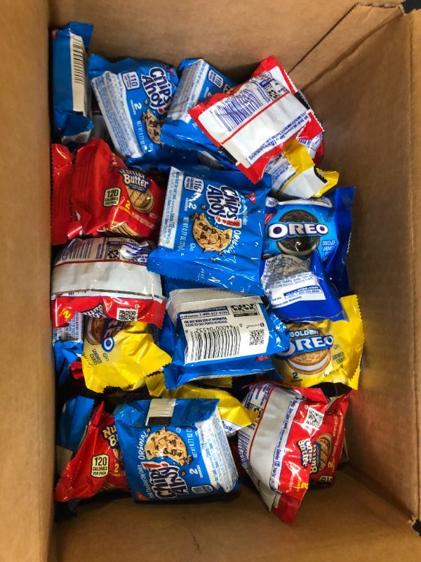 Photo 1 of OREO Original, OREO Golden, CHIPS AHOY! & Nutter Butter Cookie Snacks Variety Pack, School Lunch Box Snacks, 56 Snack Packs (2 Cookies Per Pack) BEST BY AUG 2 2022