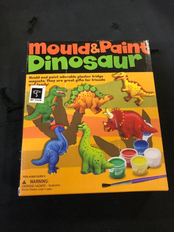Photo 2 of Aviaswin Dinosaur Painting Kit for Kids, Arts and Crafts for Kids Ages 6-8, 8-12, 6 Dino Figurines Playset, Gifts for Boys and Girls
