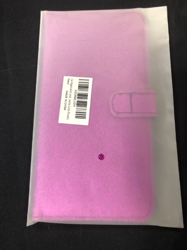 Photo 2 of Car Registration and Insurance Holder, Leather Vehicle Card Document Glove Box Organizer, Auto Truck Compartment Accessories for Essential Information, Driver License Cards (Purple)
