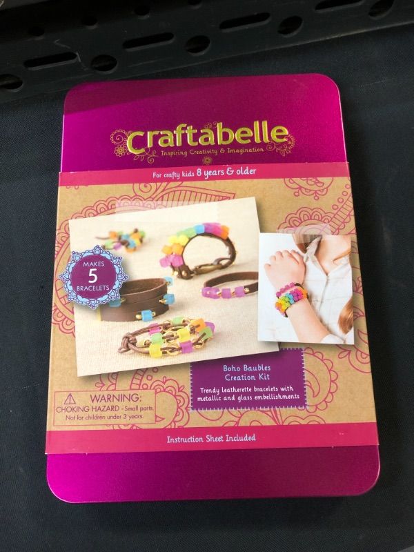 Photo 2 of Craftabelle – Boho Baubles Creation Kit – Bracelet Making Kit – 101pc Jewelry Set with Beads – DIY Jewelry Kits for Kids Aged 8 Years +
