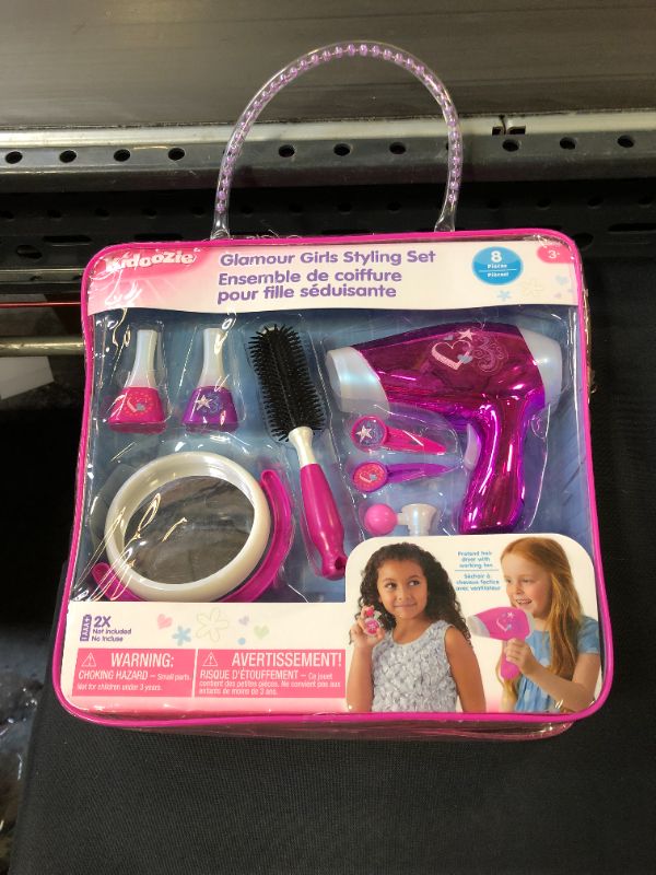 Photo 2 of Kidoozie Glamour Girls Styling Set - Pretend Play Hair and Cosmetics Set for Children Ages 3 and Above
