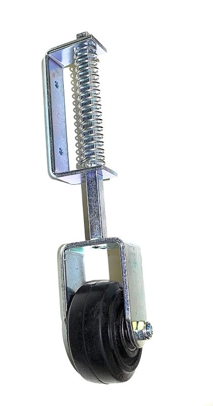 Photo 2 of 220 lb Heavy Duty Gate or Door Caster - Spring Loaded - 4 Inch Fixed Wheel - Square Shaft Non-Swivel - Foghorn Construction
