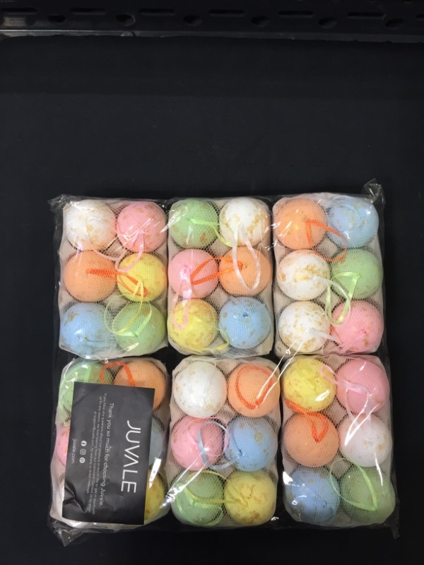 Photo 1 of 36 Pack Shimmering Foam Easter Eggs Hanging Ornaments & Egg Holder Easter Décor

